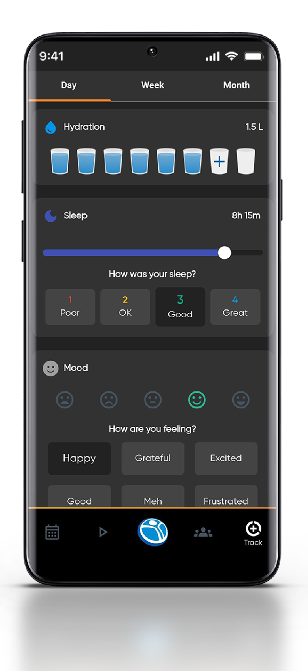 Native-App-Mockups_LifestyleTracker